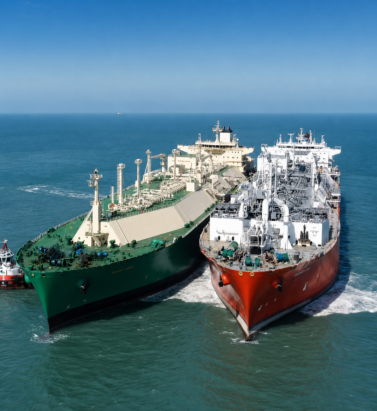 Ship to ship tanker transfer operation